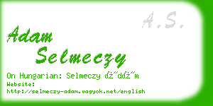 adam selmeczy business card